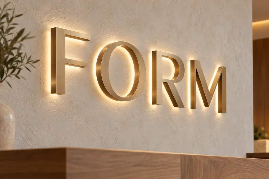 Halo illuminated letters